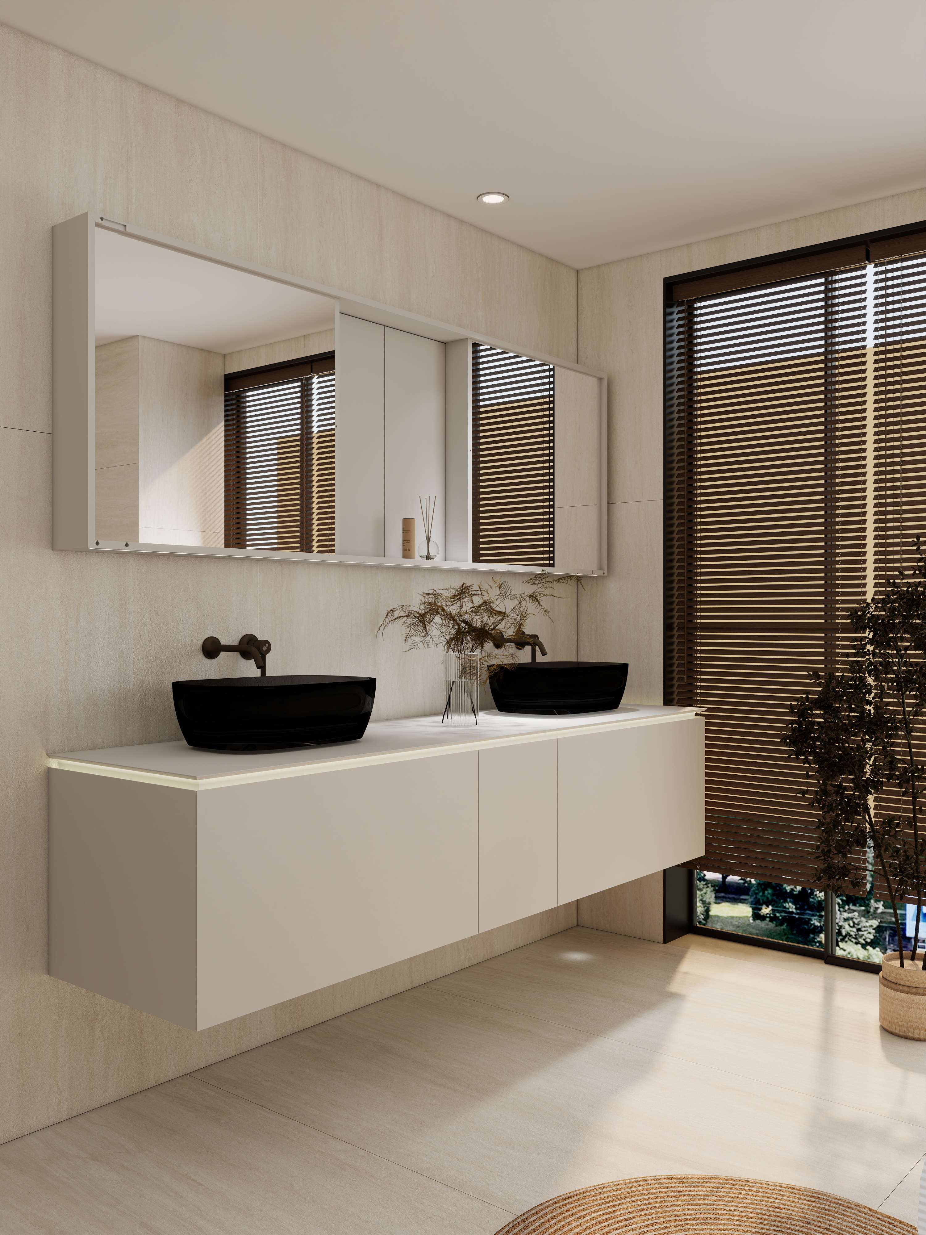 ☆GASHIMA Tall or Venti Complete Set Hand Basin & Vanity Unit Manufacturer China | Tona Bath